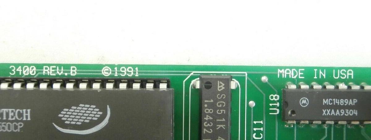 Used Plasma-Therm 3400 TURBO COMM+4 Board PCB Card Clusterlock 7000 Working Spare