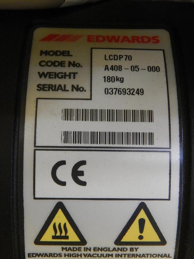 Used iL70N Edwards A533-55-945 Dry Vacuum Pump 50305 Hours Copper Cu Tested Working