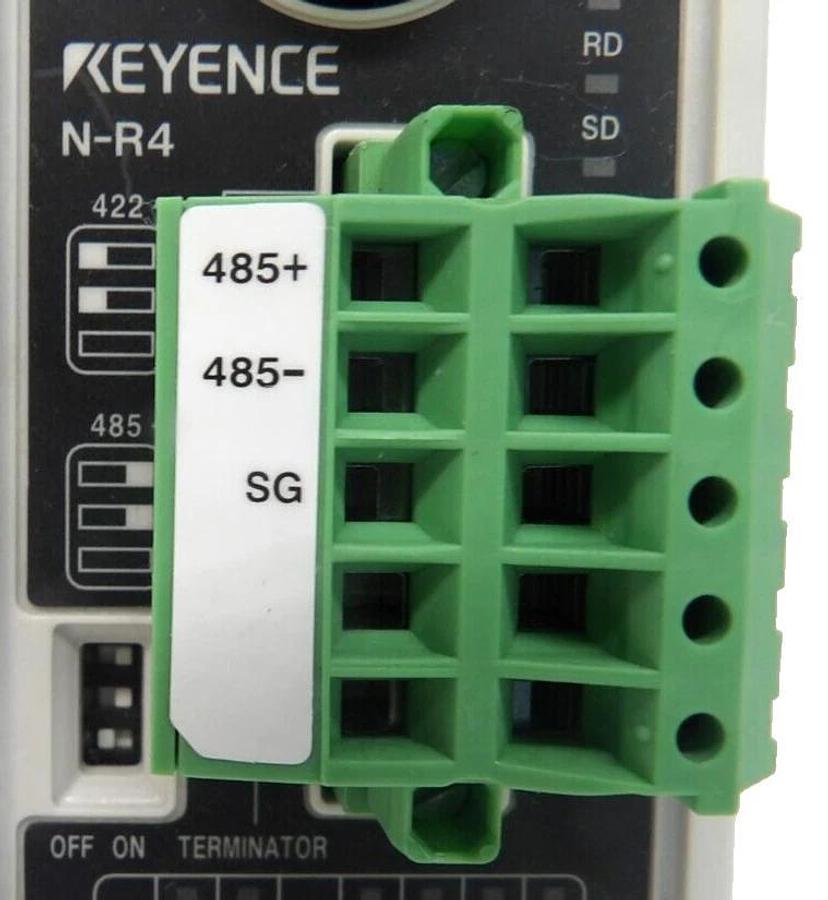 Used Keyence N-R4 Communication Sensor Amplifier Reseller Lot of 7 Working Surplus