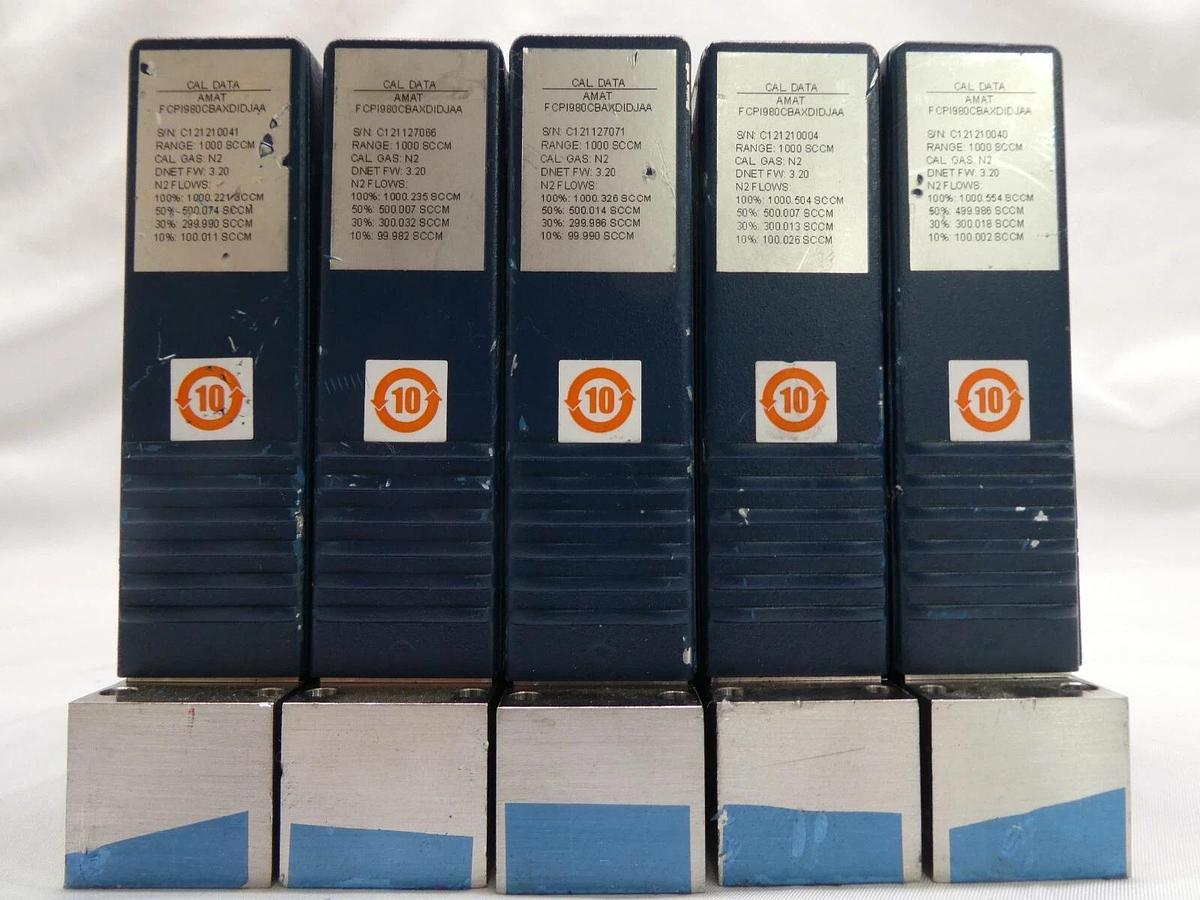 Used Aera PI-98 Mass Flow Controller MFC AMAT 0190-34214 Reseller Lot of 11 Working