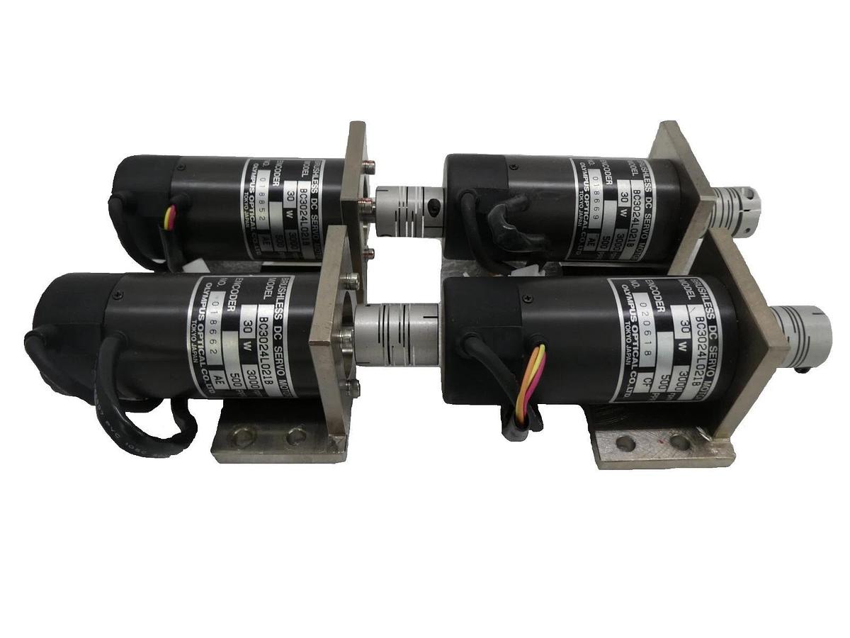 Used Olympus BC3024L021B Brushless DC Servo Motor Reseller Lot of 4 Working Surplus
