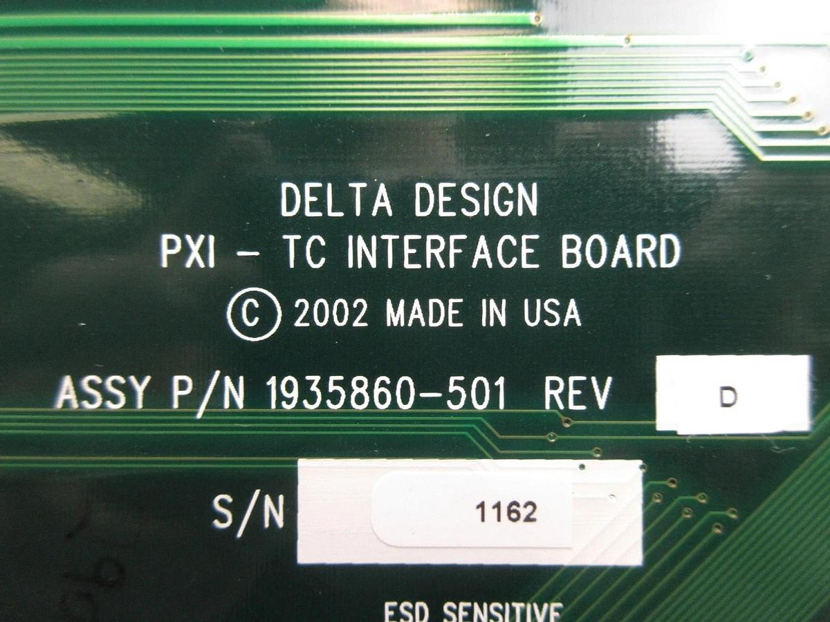 Used Delta Design 1935860-501 PXI-TC Interface Board PCB Rev. D Summit ATC Used