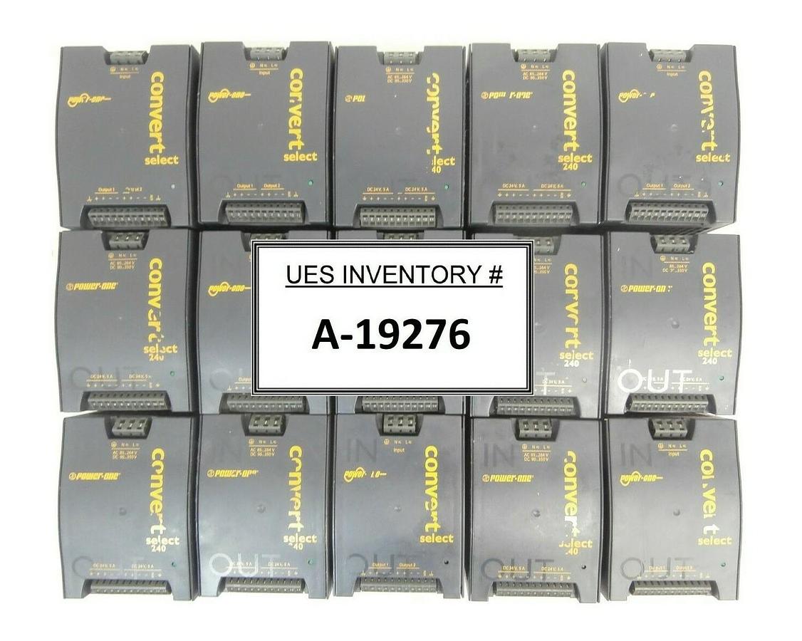Used Power-One LWN2660-6 AC-DC/DC-DC Converter DIN Rail Power Supply Lot of 15 Spare