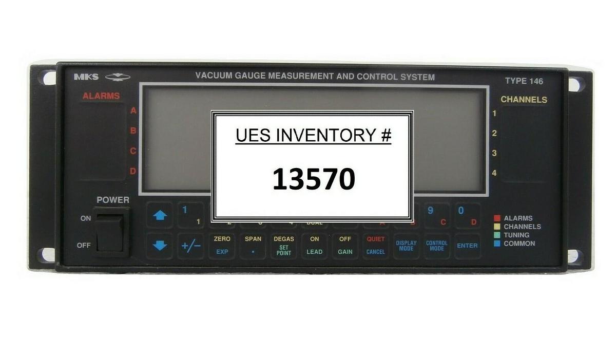 Used MKS Instruments 146B-13510 Vacuum Gauge Measurement Controller Tested Working
