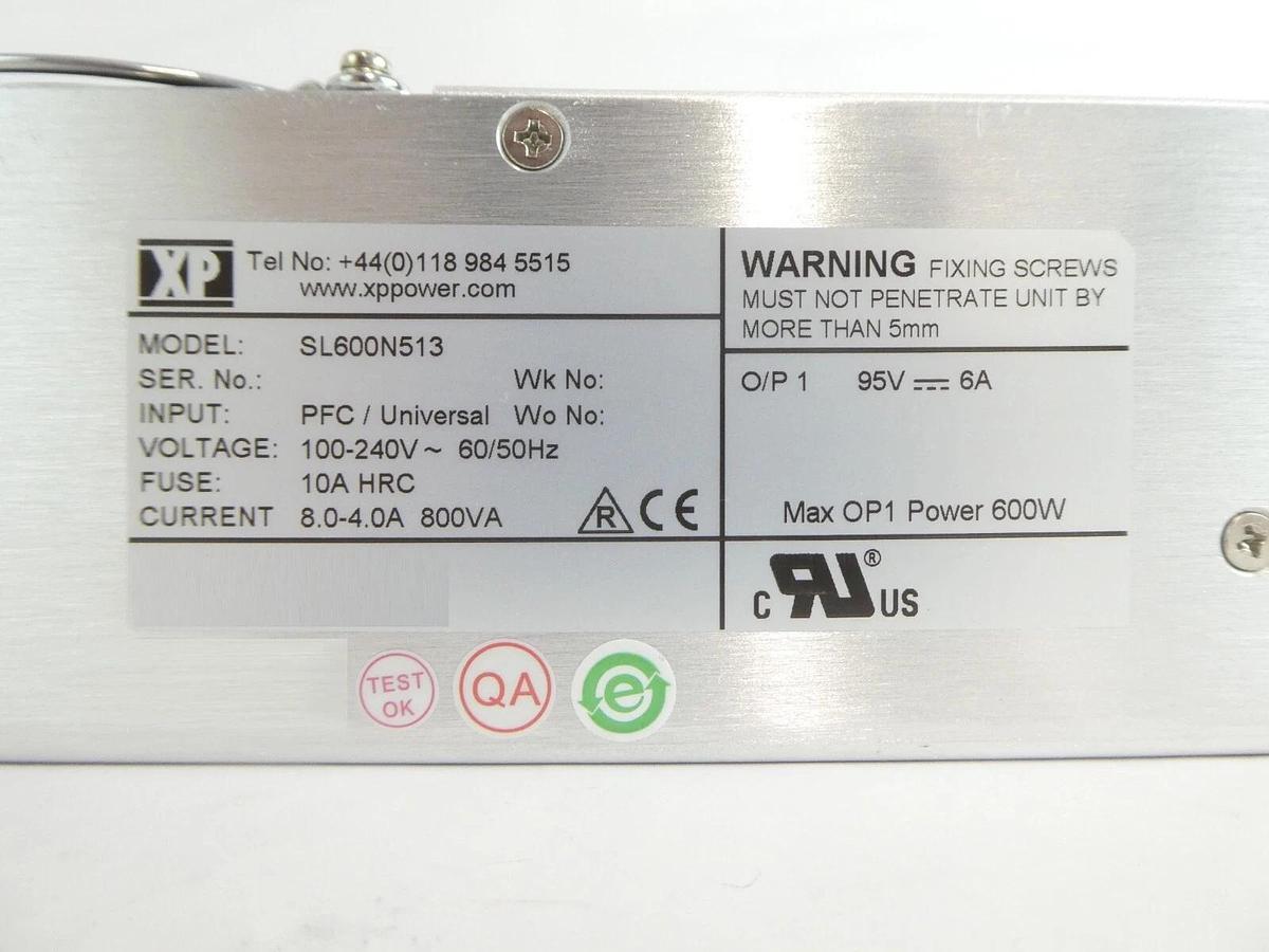 Used XP Power SLN600N513 Power Supply Assembly Working Surplus