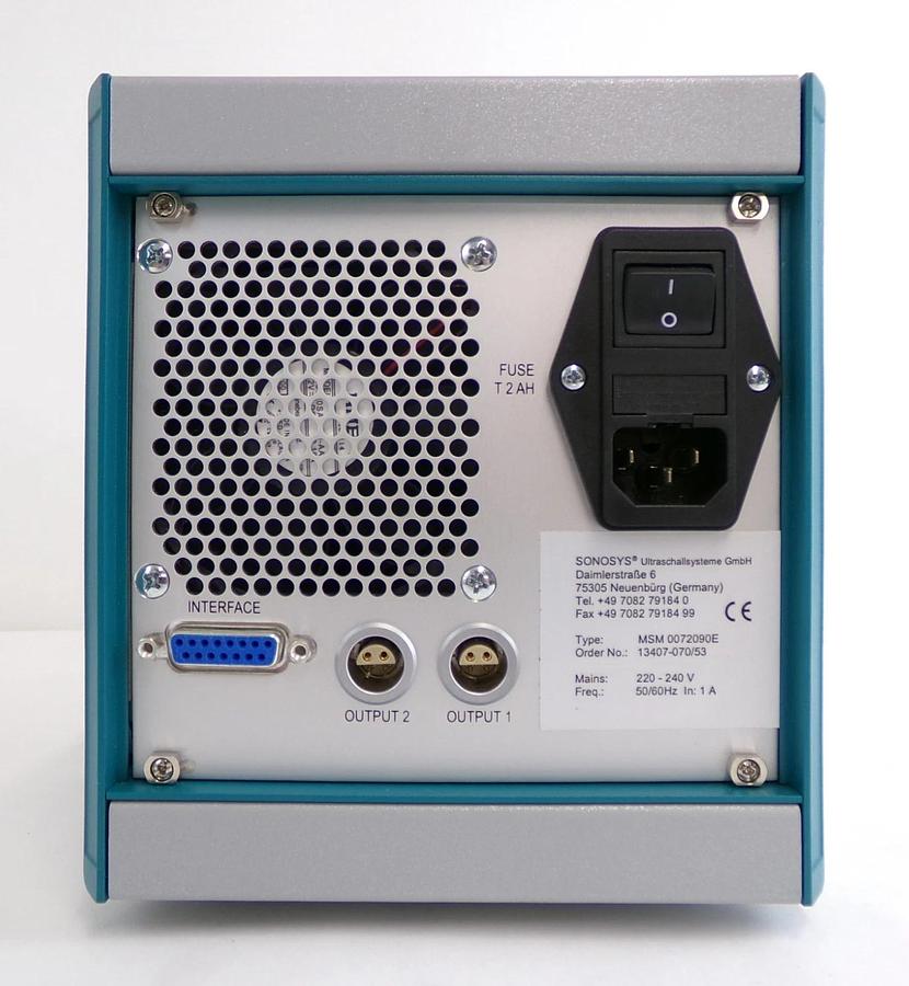 Used SONOSYS MSM 0072090E Ultrasonic Switching Systems Megasonic Atomzer Working