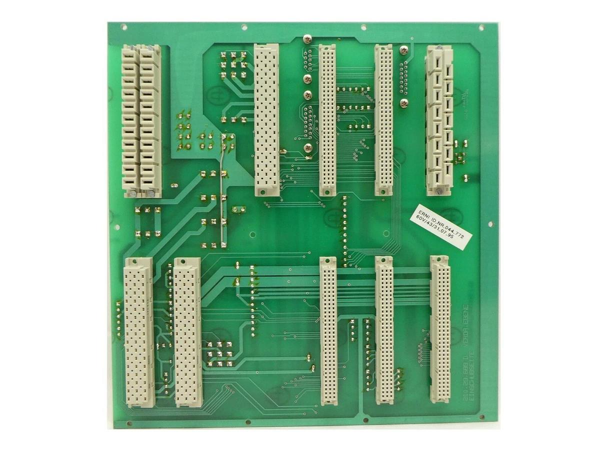 Used Leybold Vacuum 200.29.689 Back Plane PCB ERNI 044.772 ULTRATEST UL 500 Working