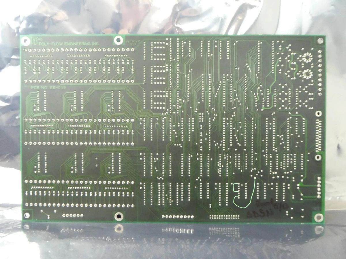 Used Poly-Flow Engineering EA-019 Auto Flow II Micro Controller PCB Working Surplus