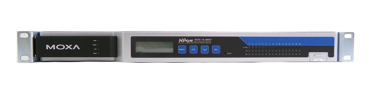 Used Moxa NPort 6650-16 Port Terminal Server AMAT 0190-38063 Working Surplus