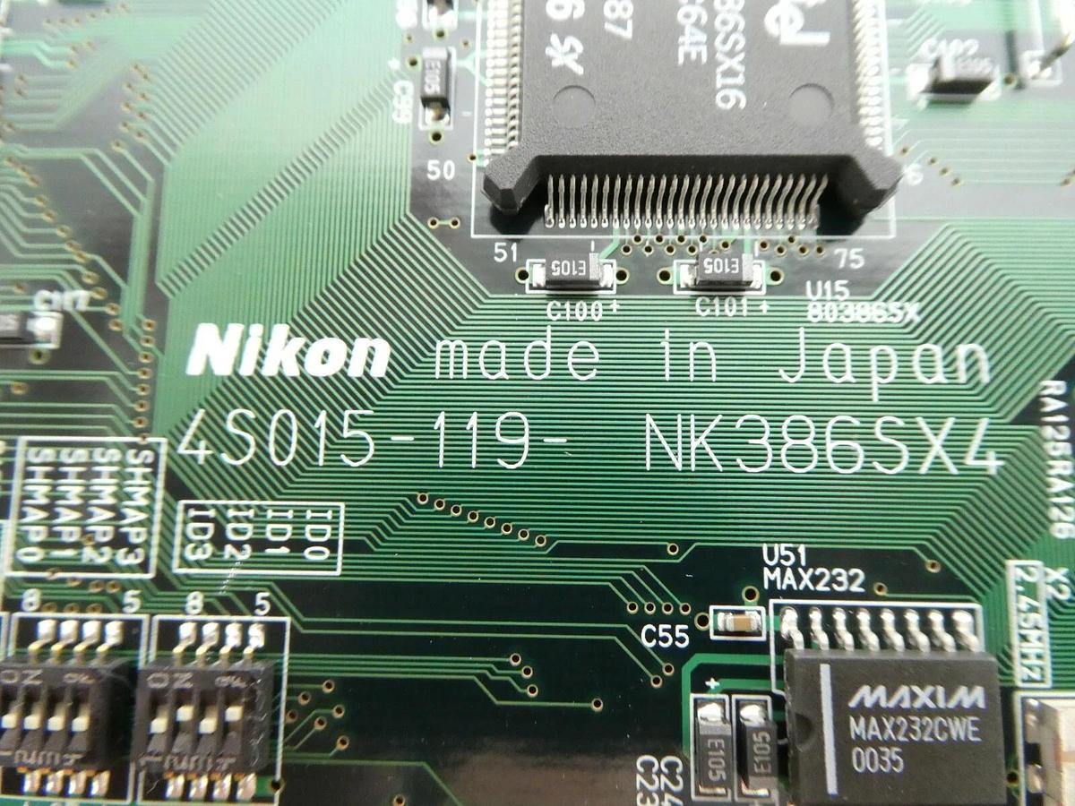 Used Nikon Precision 4S015-119 Processor Board PCB Card VME NK386SX4 NSR Working