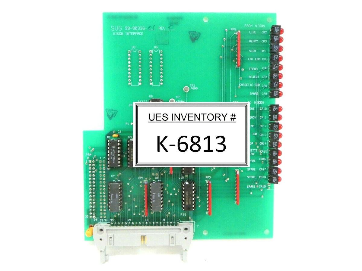 Used SVG Silicon Valley Group 99-80306-01 Nikon Interface Board PCB 90S DUV Working