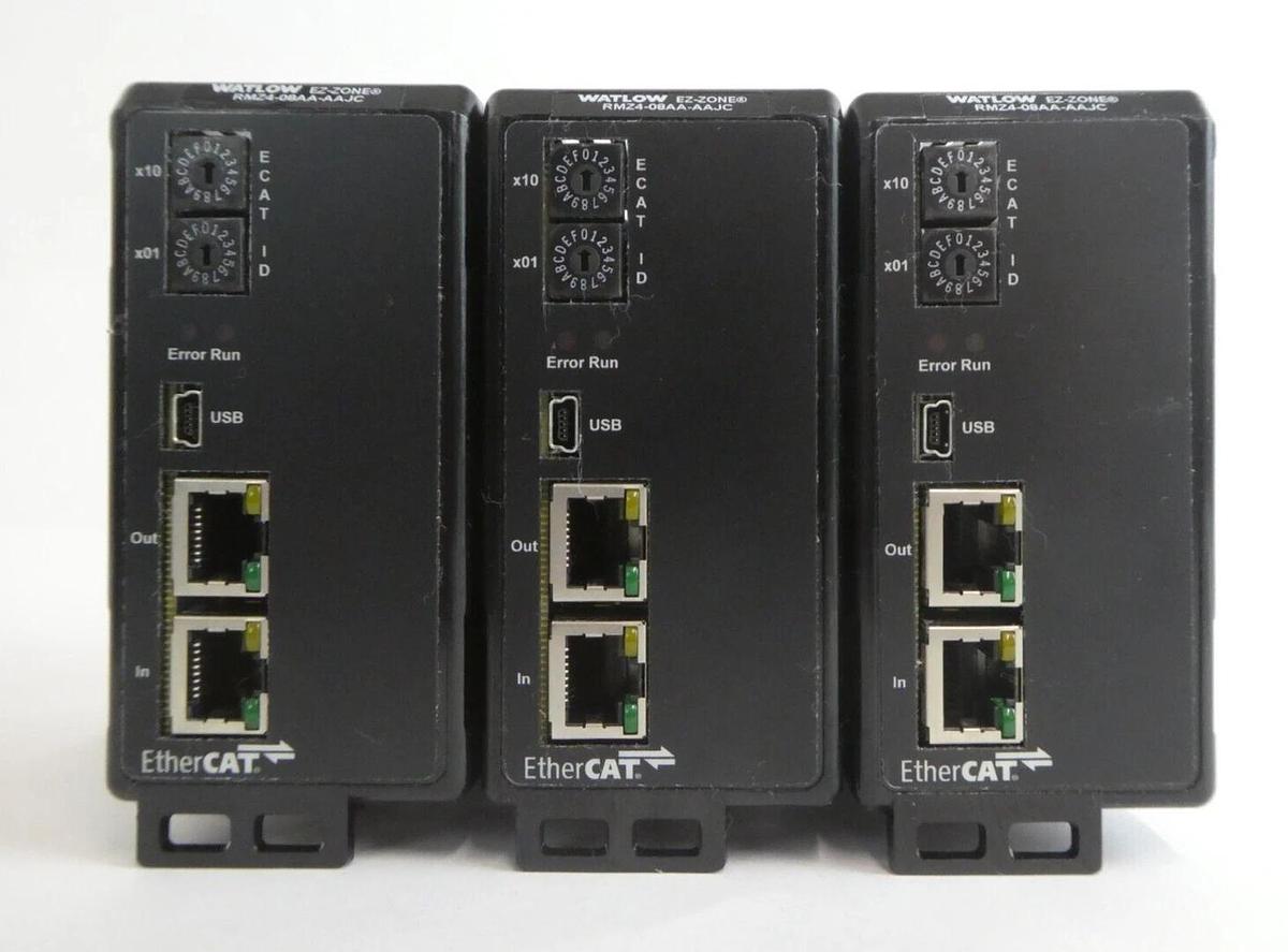 Used Watlow RMZ4-08AA-AAJC EtherCAT Temperature Controller EZ-ZONE Lot of 6 Working