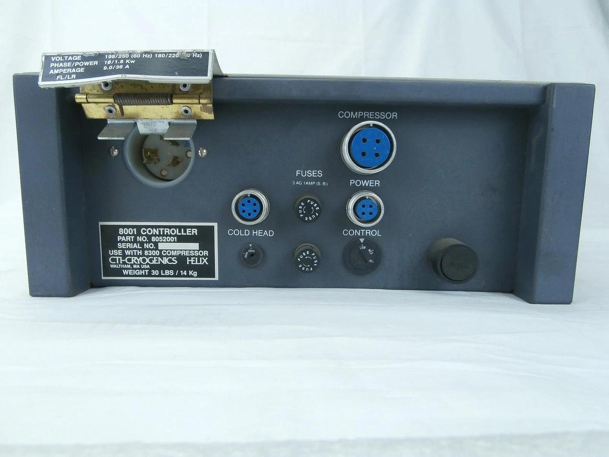 Used CTI-Cryogenics 8052001 Controller 8001 Reseller Lot of 2 Untested Surplus As-Is