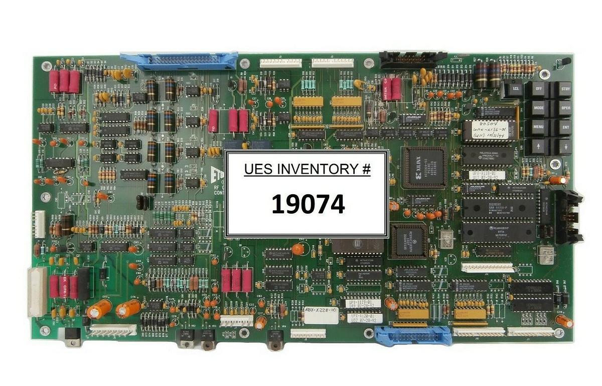 Used ETO Ehrhorn Technological Operations ABX-X228-10 RF Generator Controller PCB