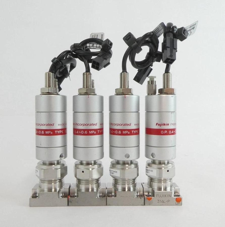 Used Fujikin 507082 507081 Diaphragm Valve 316L-P Lot of 12 Working Surplus