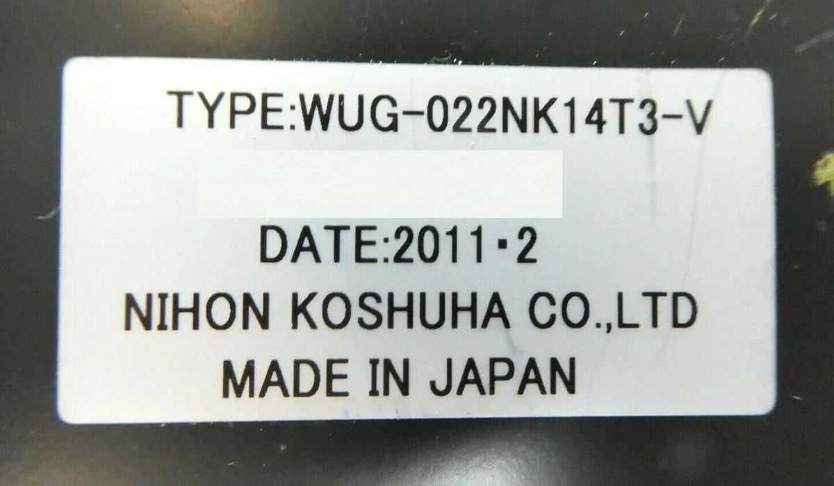 Used Nihon WUG-022NK14T3-V RF Waveguide WTM-02X-02NX1T2-V WEC-029NX50•90T2-V Working