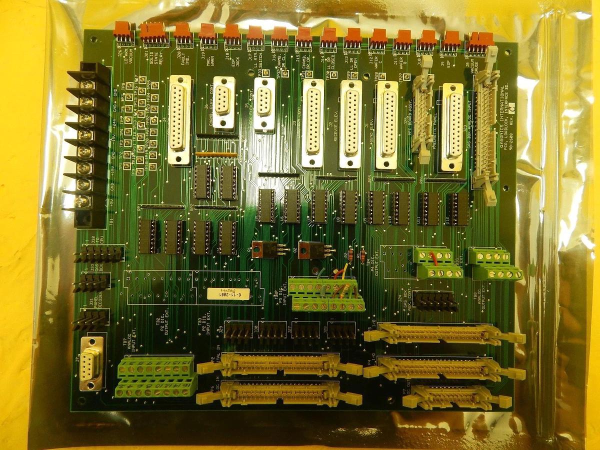 Used GaSonics 90-2608 PCA Loadlock Interface PCB Board Rev. C A-2000LL Used Working