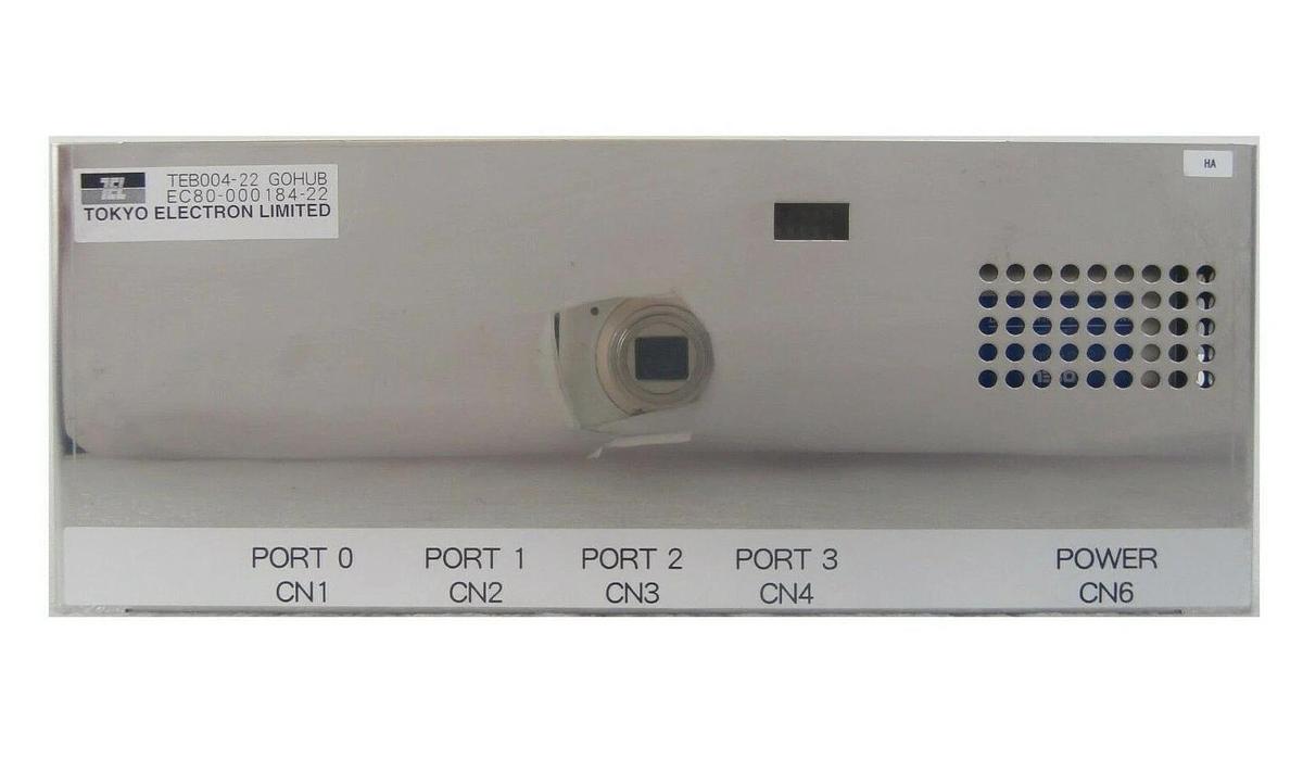 Used TEL Tokyo Electron EC80-000184-22 4-Port Hub TEB004-22 GOHUB Lithius Working