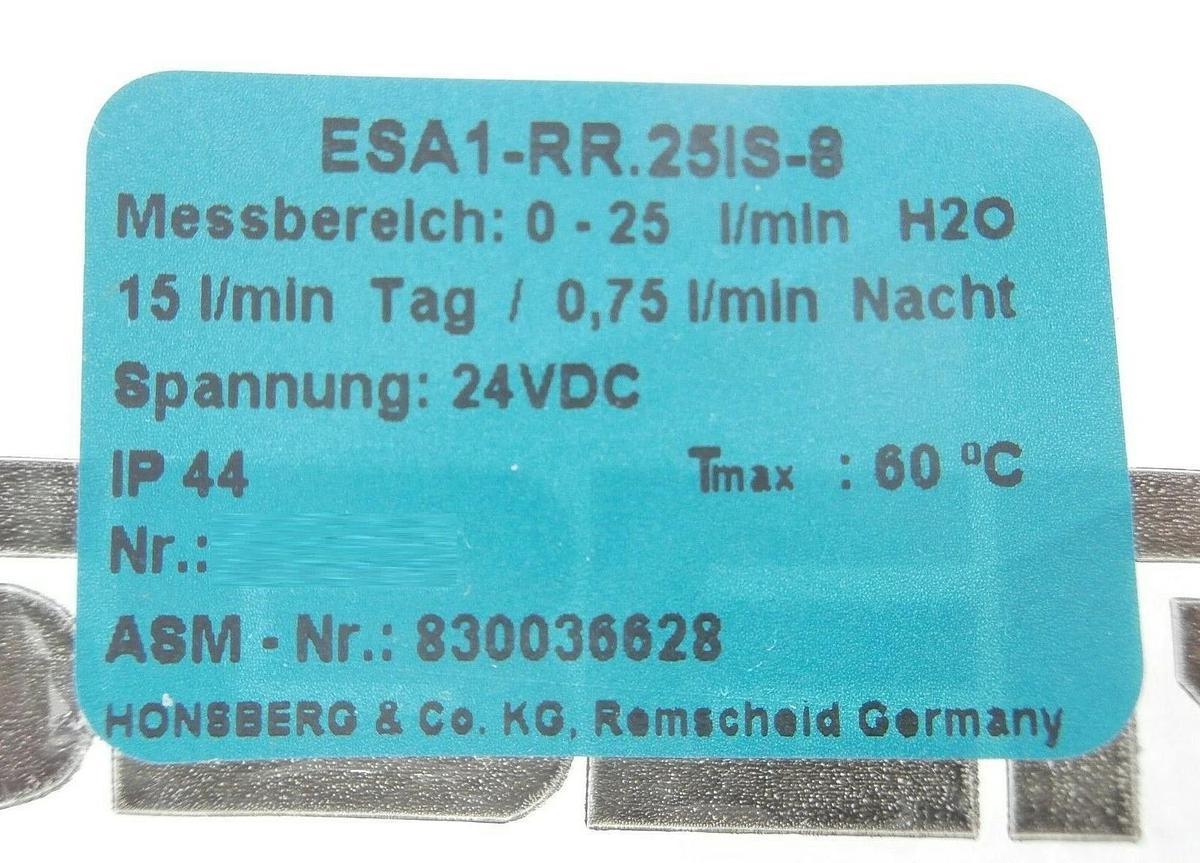 ASM 830036628 Flow Meter Kit Honsberg RRI-025AKP080V10KE-24 ESA1-RR.25IS-8 New