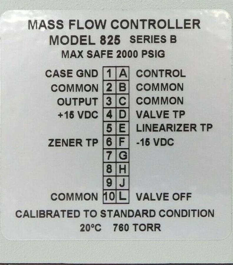 Used Edwards N8249A3B3 Mass Flow Controller MFC 825 Series B Varian 2215048 Working