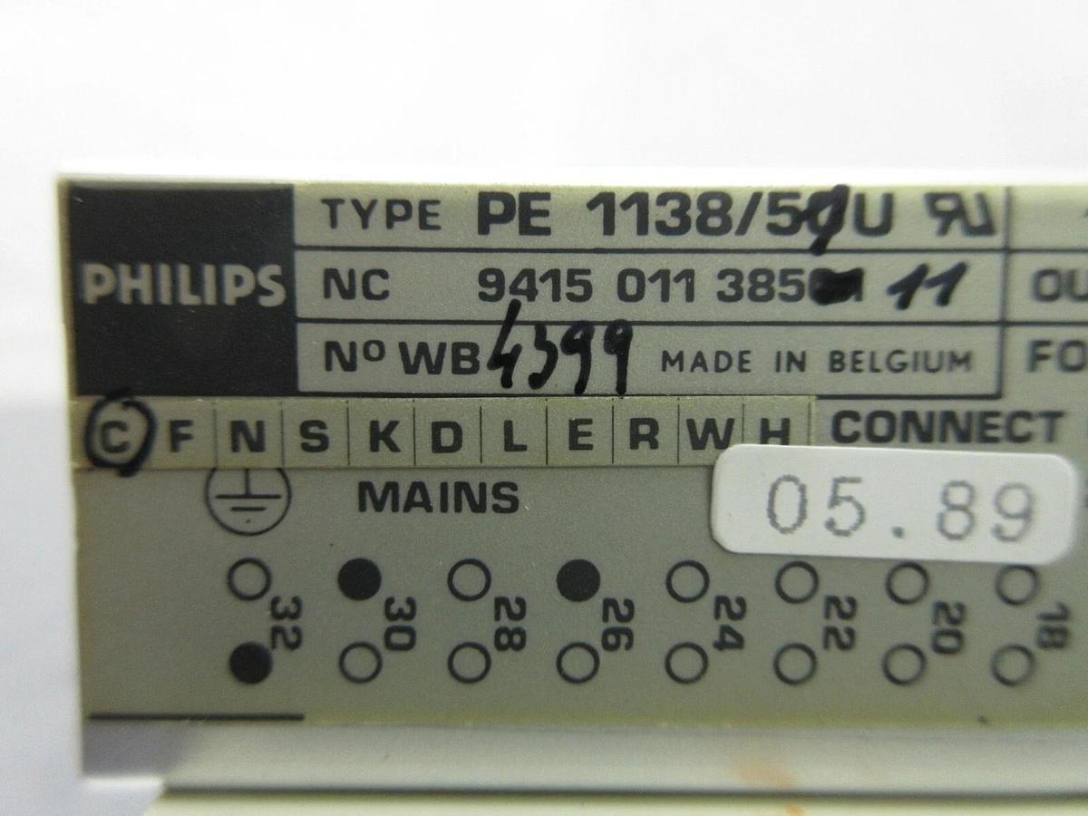 Used Philips 9415 011 38511 Power Supply PCB Card PE 1138/51U ASML PAS 5000/2500 Used