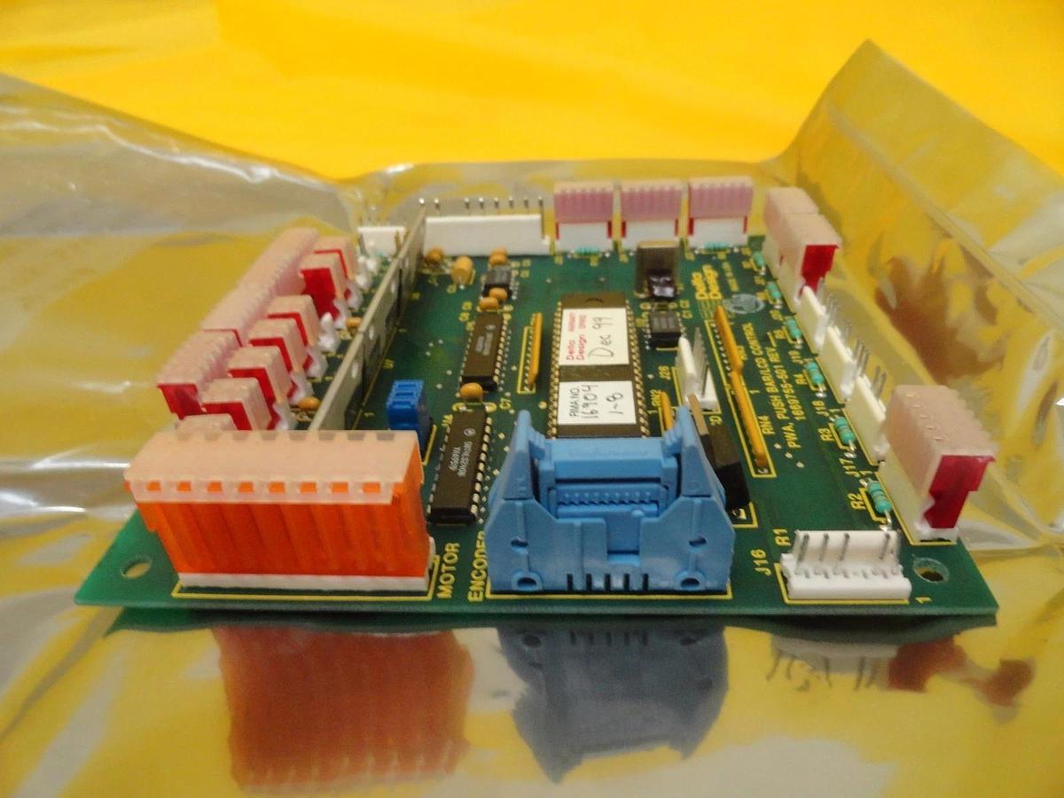 Used Delta Design 1669755-501 Push Bar/LCD Control PCB Working Surplus