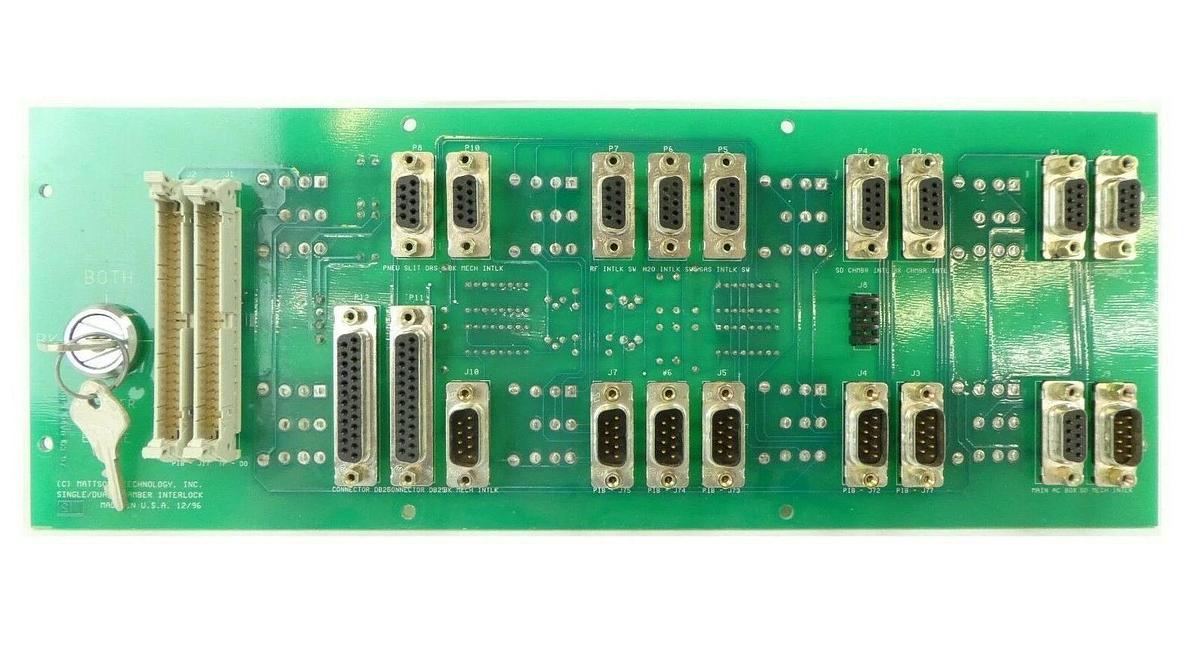 Used Mattson Technology 255-02443-00 Single/Dual Chamber Interlock PCB Working Spare