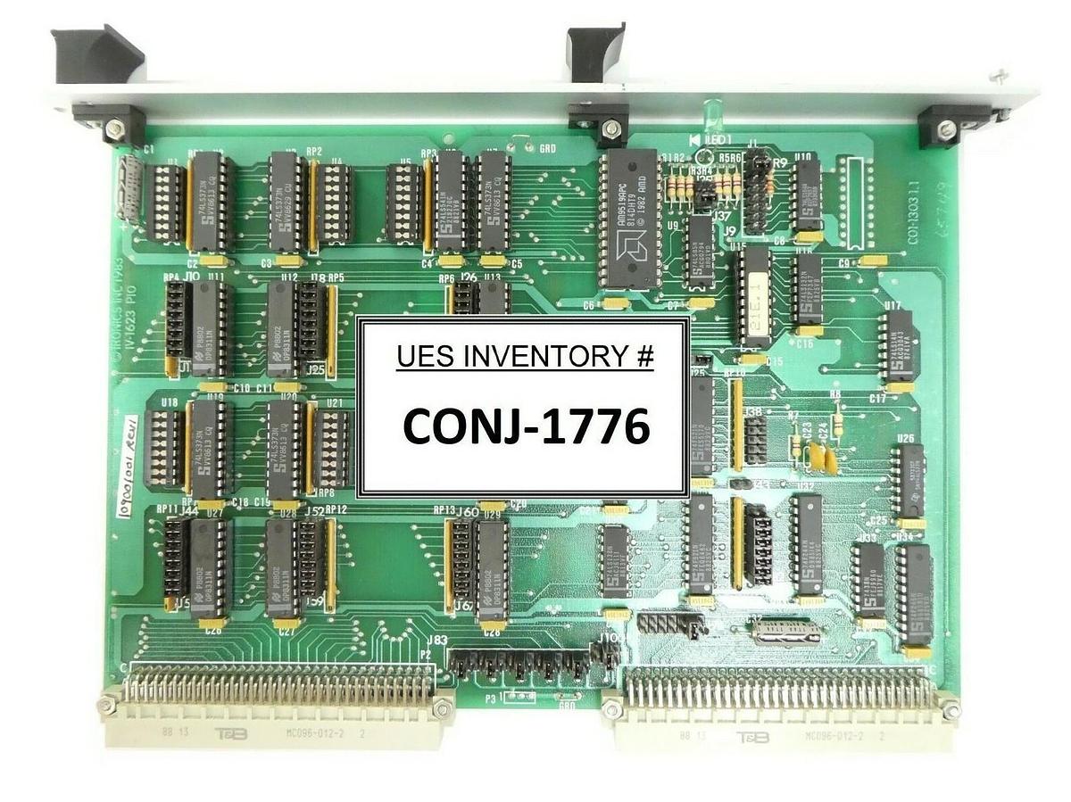 Used Ironics IV-1623 Parallel I/O VMEBus PCB Card Varian 109001001 Working Surplus