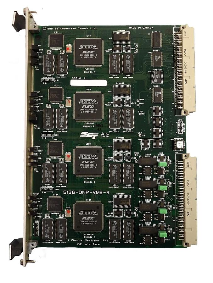Used SST Woodhead 5136-DNP-VME-4 VME Interface PCB Card AMAT 0190-00899 Working