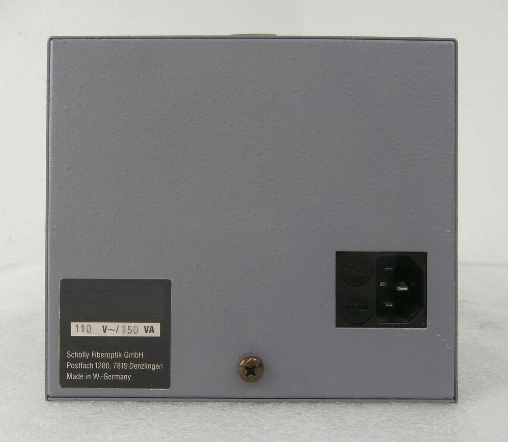 Used Scholly Fiberoptik 150H Fiber Optic Light Source Working Surplus