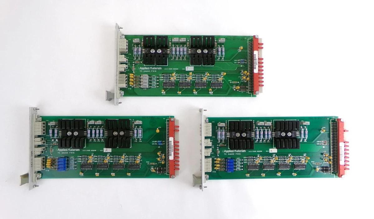 Refurbished AMAT Applied Materials 0100-00008VU TC Gauge PCB Card Lot of 9 OEM Refurbished