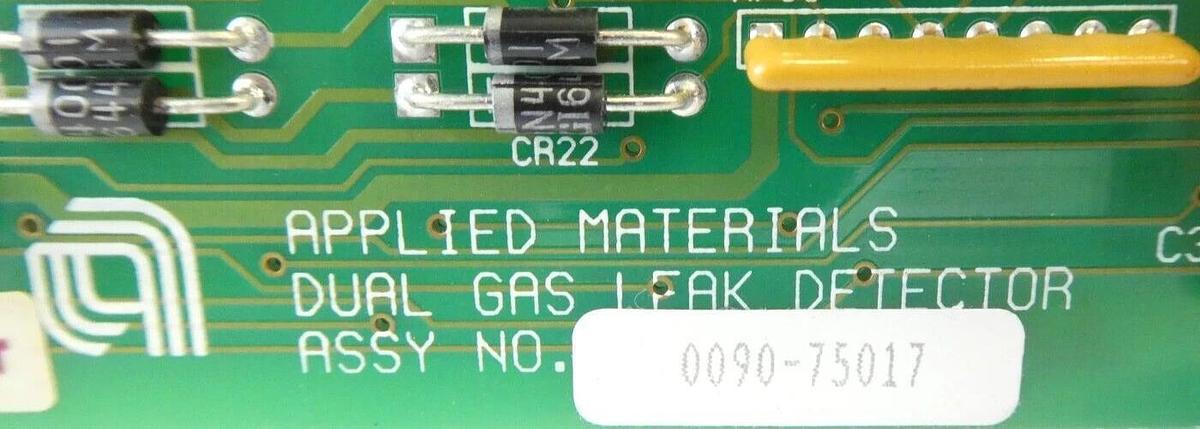 Used AMAT Applied Materials 0090-75017 Dual Gas Leak Detector PCB Card Working Spare