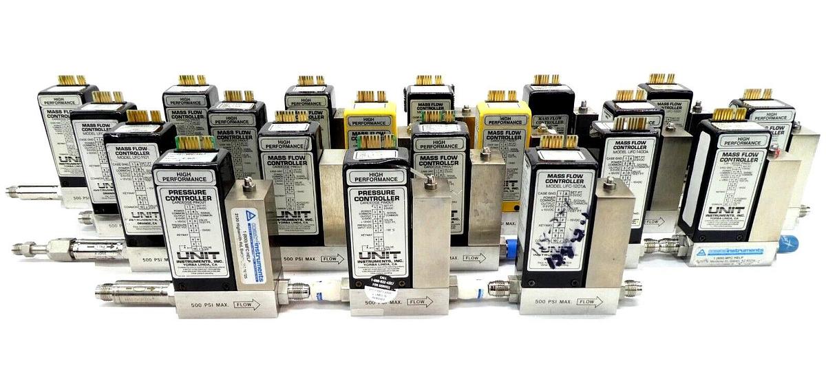 Used UNIT Instruments UFC Mass Flow Controller MFC UFC-1200A UFC-1000 Lot of 20