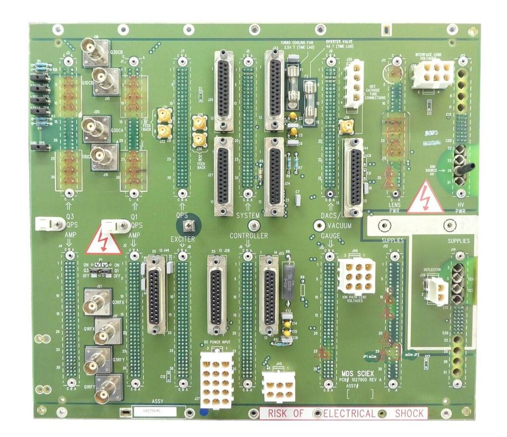 Used AB Sciex 1027914C System Backplane PCB MDS 1027900 TripleTOF 5600 LC/MS Working
