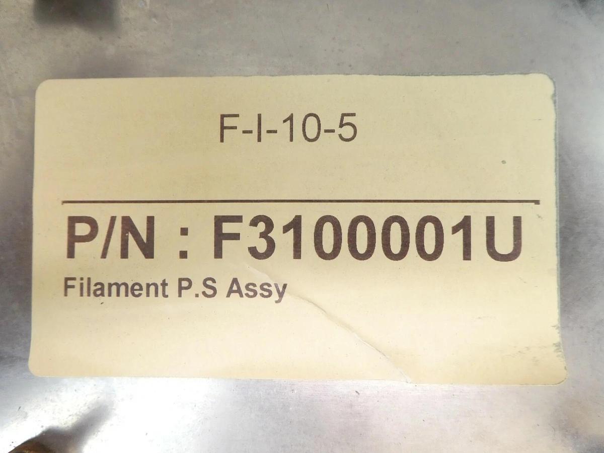 Used Varian Ion Implant F3287-001 Filament Power Supply F-3100-1 F3100001 Working