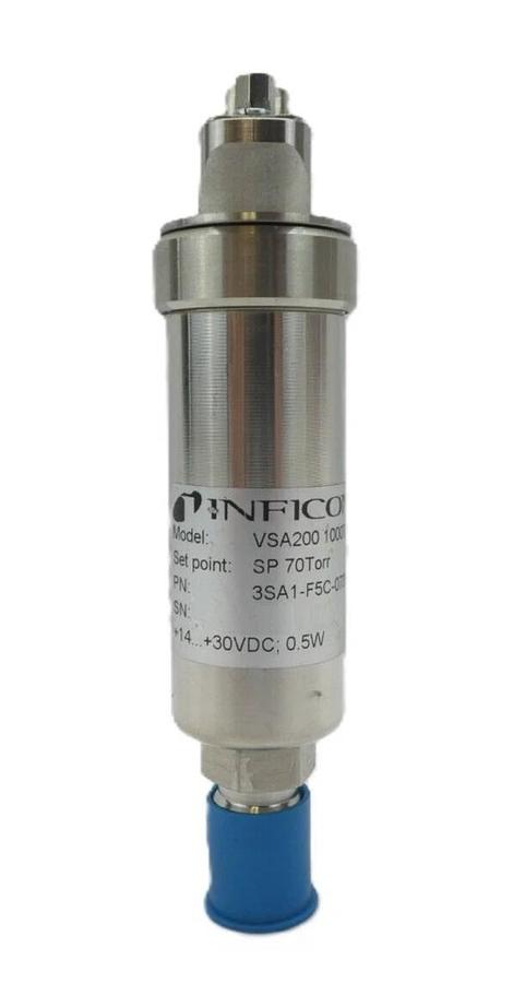 Used Inficon 3SA1-F5C-0700 Absolute Vacuum Switch VSA200 1000 Torr Working Surplus