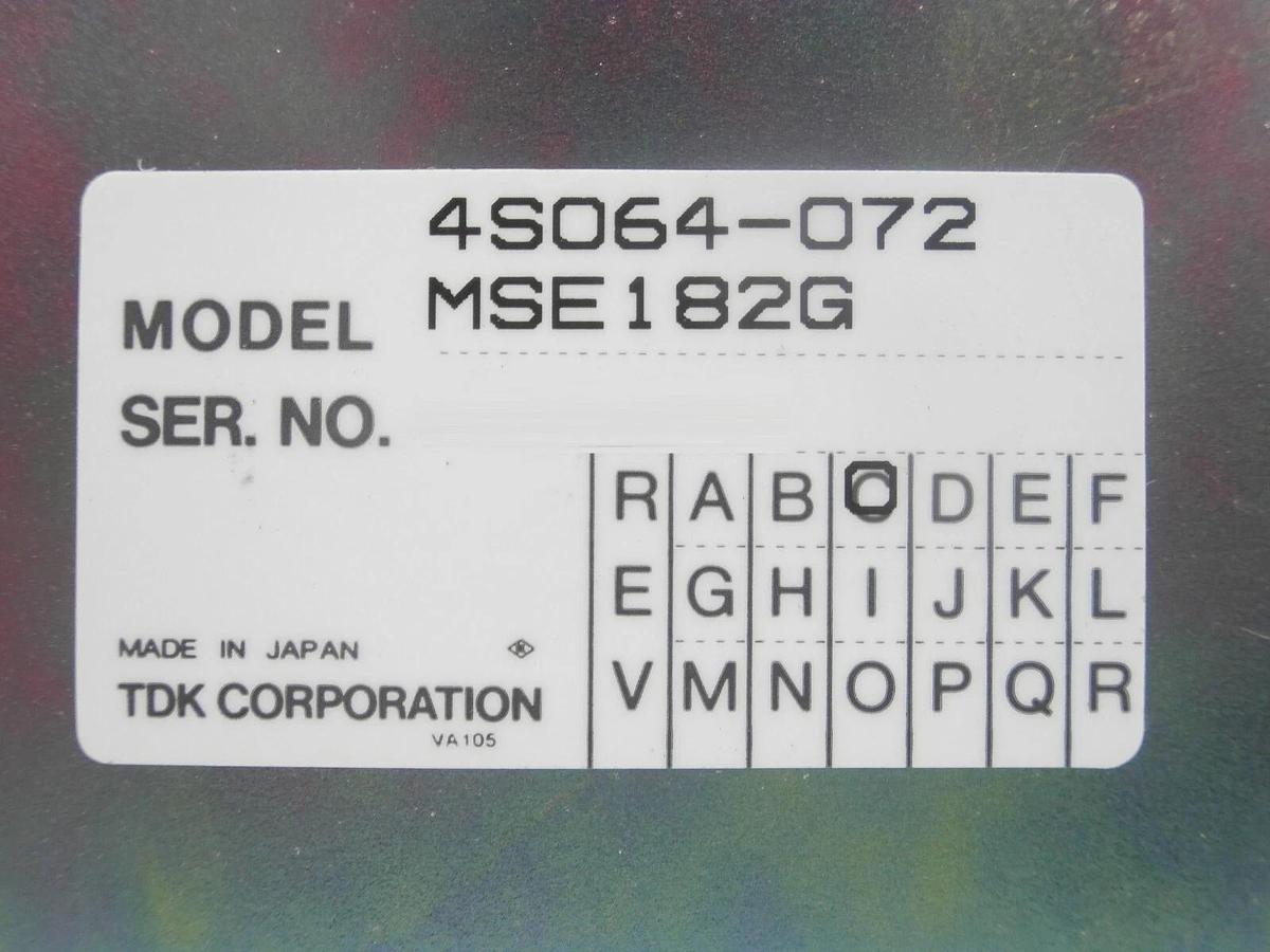 Used TDK MSE182G Power Supply Module Nikon 4S064-072 NSR Series Working Surplus