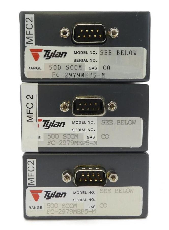Used Tylan FC-2979MEP5-M Mass Flow Controller MFC 2979MEP5 Lot of 4 OEM Refurbished