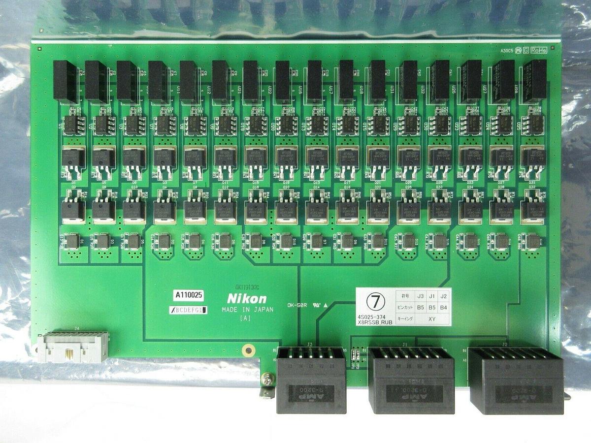 Used Nikon Precision 4S025-374 Relay Interface Board PCB X8RSSB_RUB NSR Working