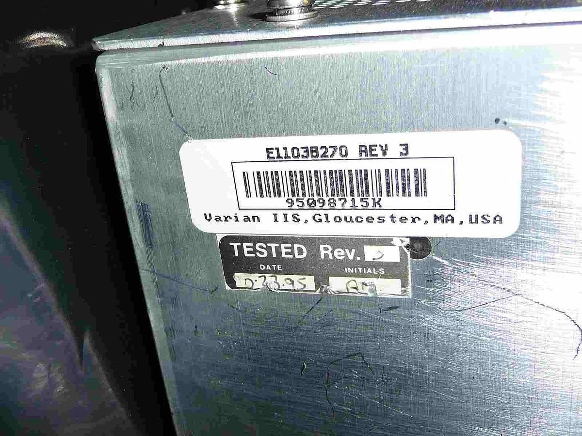 Used Varian Semiconductor VSEA E11038270 Power Box Module E1000 Working Surplus