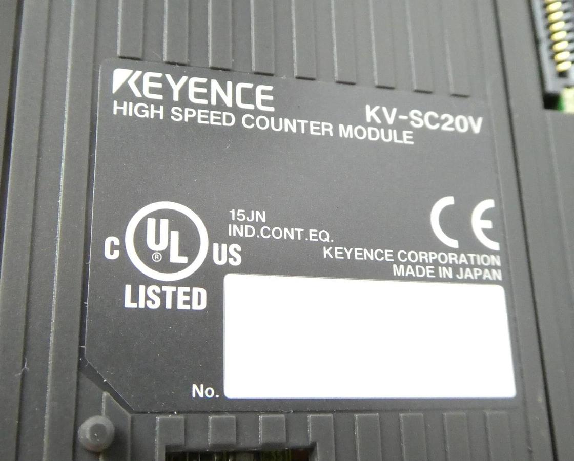 Used Keyence KV-5000 Real Time Logic Controller CPU Module Assembly Working Surplus