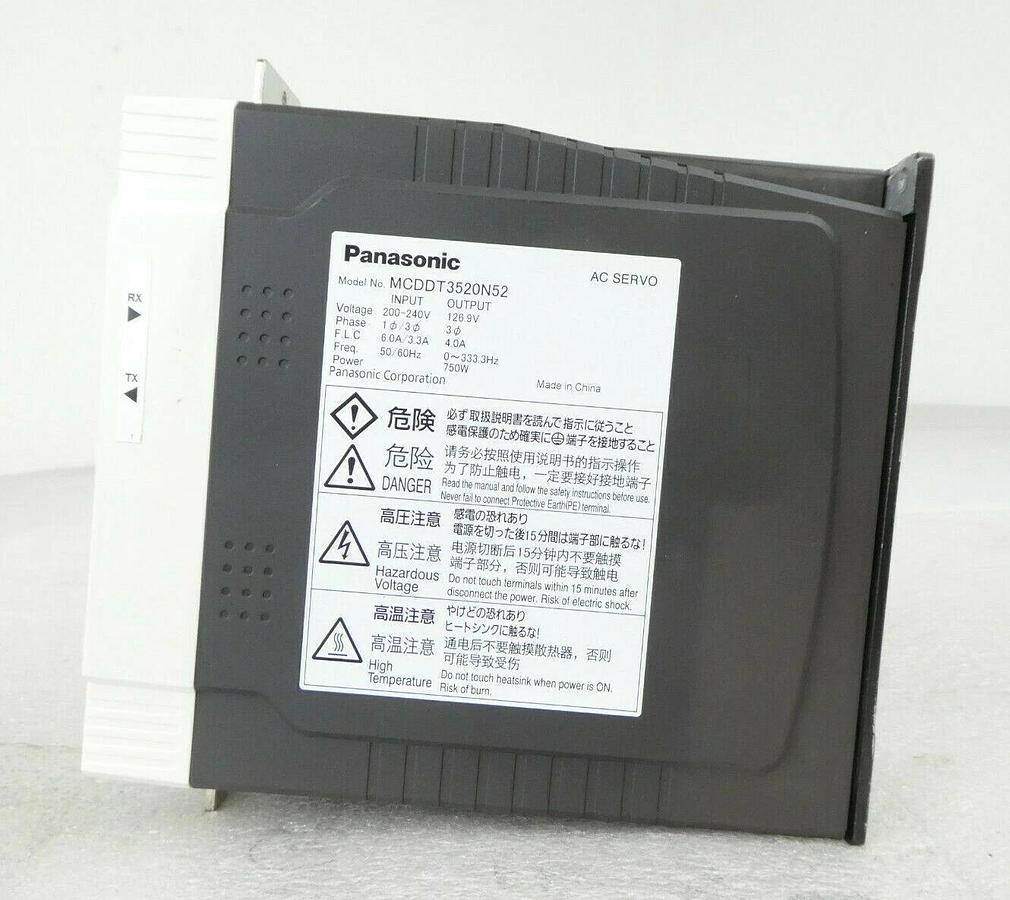 Used Panasonic MCDDT3520N52 AC Servo Automation Motor Driver Working Surplus