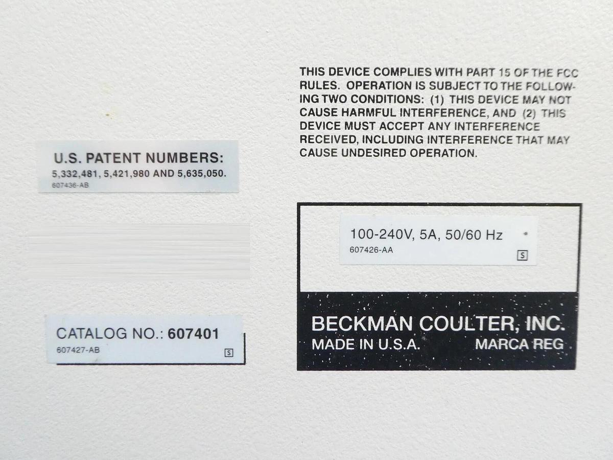 Used Beckman Coulter CEQ 8000 Genetic Analysis System 607401 Untested Surplus