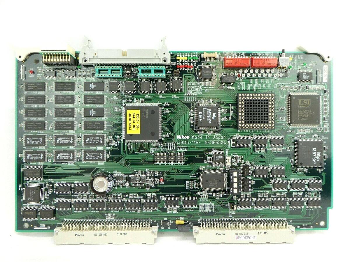 Used Nikon Precision 4S015-119 Processor Board PCB Card VME NK386SX4 NSR Working