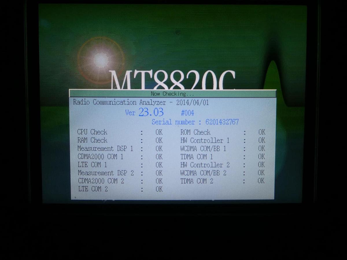 Used Anritsu MT8820C Radio Communication Analyzer W-CDMA GSM CDMA2000 LTE Surplus