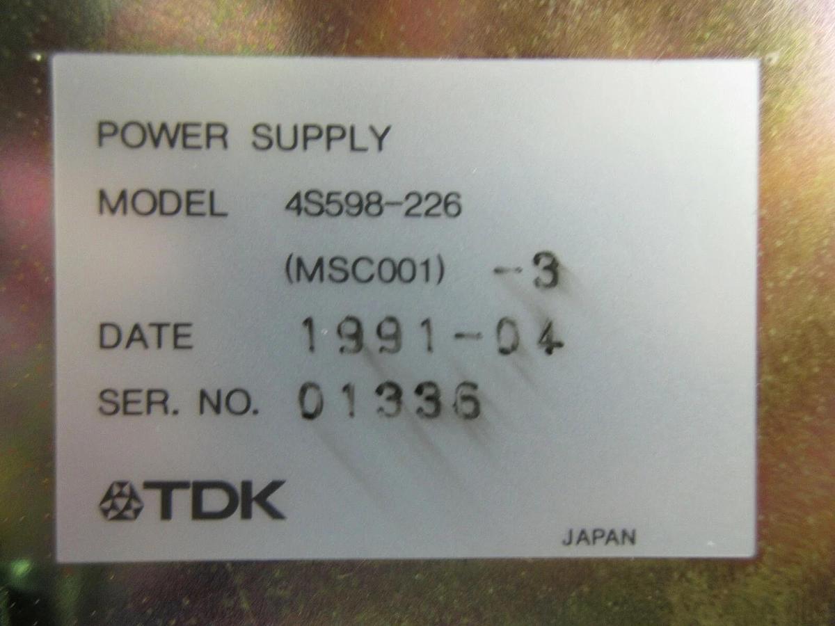 Used TDK (MSC001)-3 Power Supply Nikon 4S598-226 NSR System Used Working