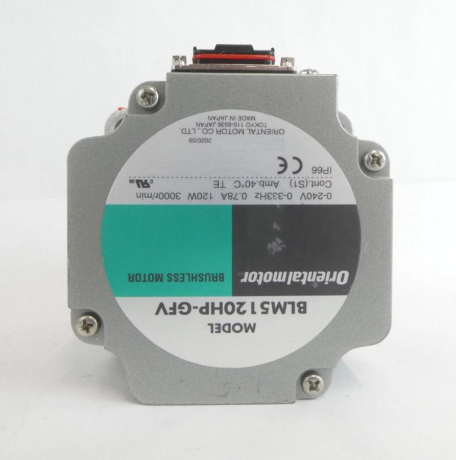 Used Oriental Motor BLM5120HP-GFV Motor W/Gear Head GFV5G10S Lot of 2 Working Spare