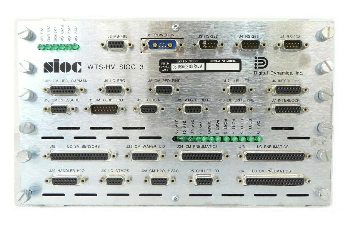 Used Digital Dynamics 03-160402-00 sioc WTS-HV SIOC 3 Novellus Damaged LED As-Is