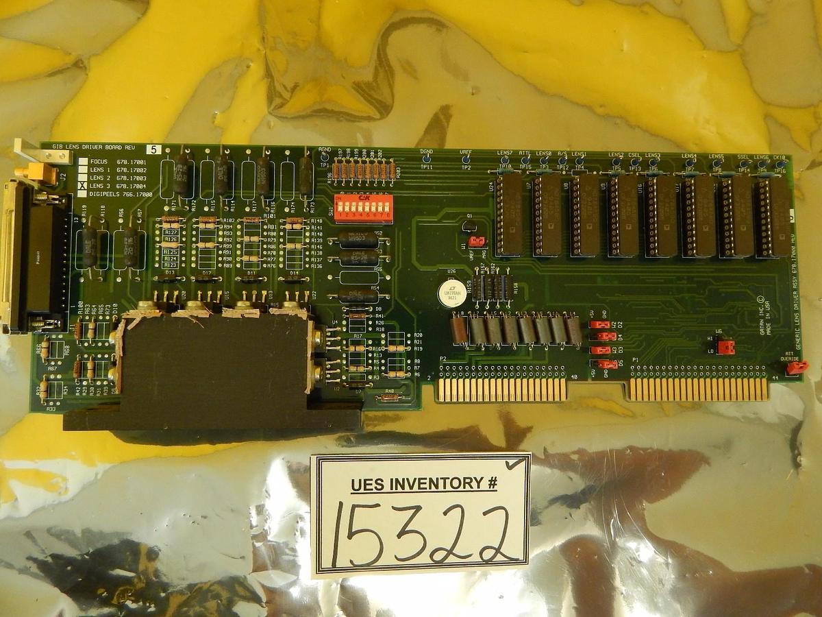 Used Gatan 678-17004 GIB Lens Driver LENS 3 PCB Card Rev. 5 JEOL JEM-2010F Used