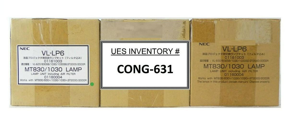 NEC VL-LP6 Lamp Unit Including Air Filter MT830/1030 Reseller Lot of 3 New Spare
